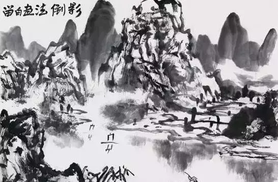 Painting landscape can not be separated from these steps, hook water, white, color dyed water 3 minutes to learn! Photo 9