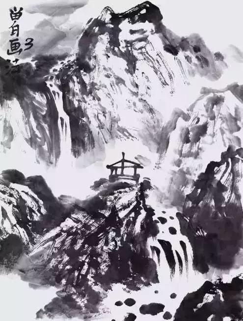 Painting landscape can not be separated from these steps, hook water, white, color dyed water 3 minutes to learn! Photo 11