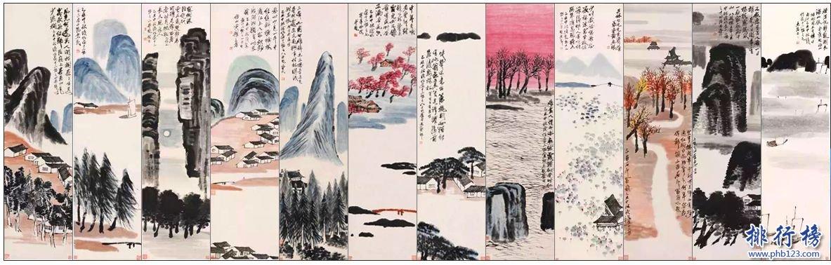 China's ten most expensive paintings, Lushan waterfall figure 3.977 billion Photo 3