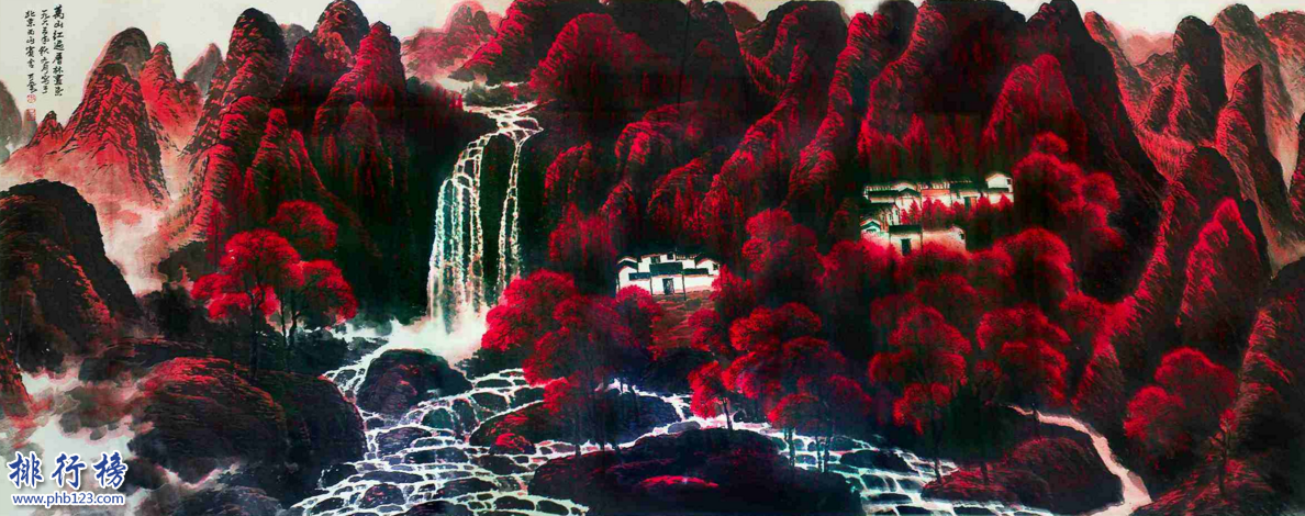 China's ten most expensive paintings, Lushan waterfall figure 3.977 billion Photo 13